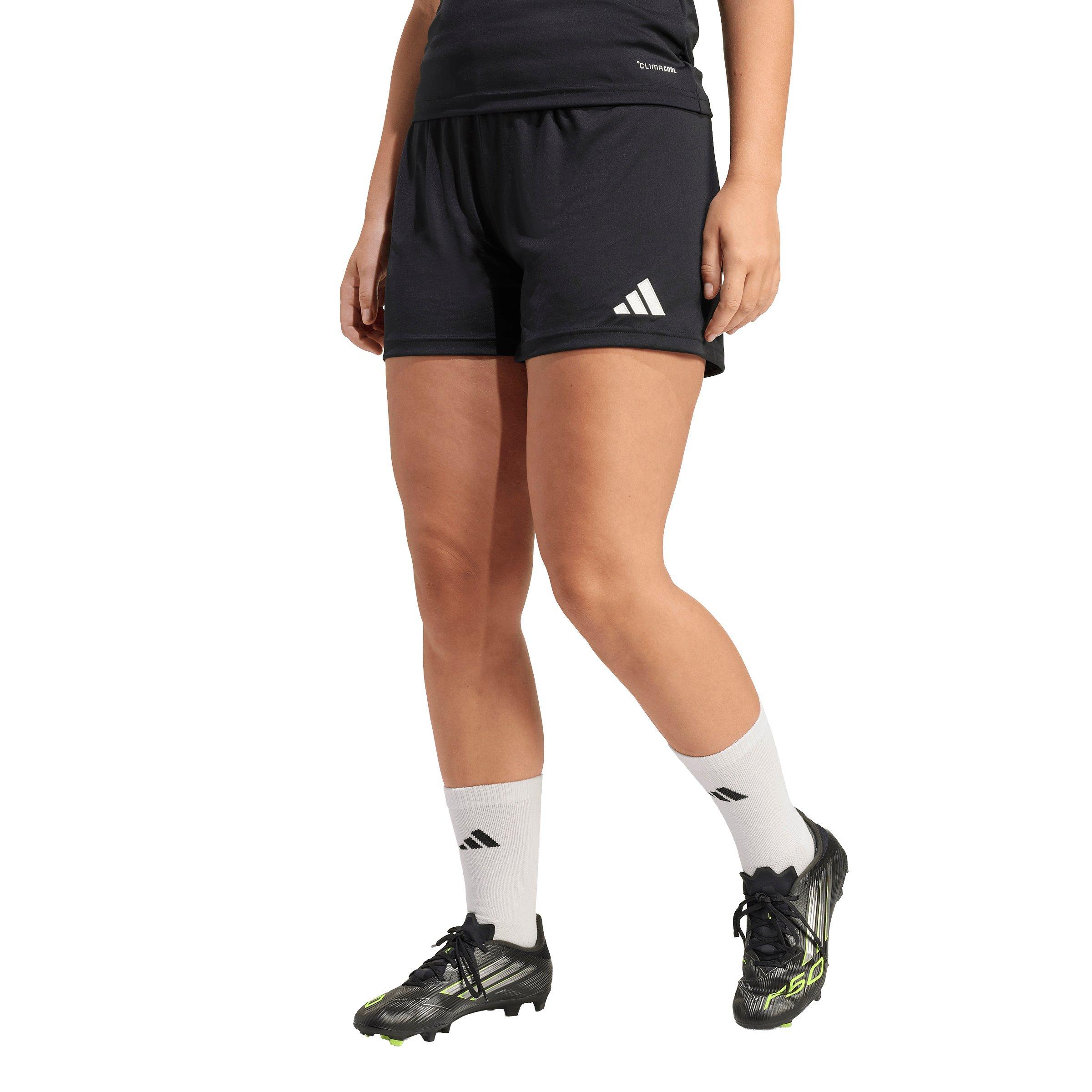 adidas Women's Entrada 26 Soccer Shorts - Black/White - BLACK/WHITE